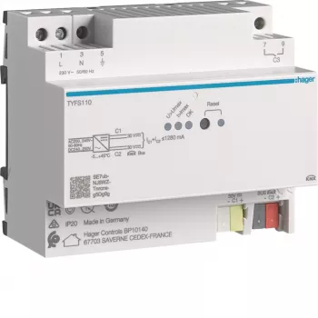 Hager TYFS110 KNX-voeding 2 uitgangen 1280 mA
