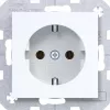 Hager WAS1100WG stopcontact Axess/Cuby lichtwit glanzend