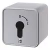 Hager WDE4466 sleutelschakelaar, opbouwmontage, voor profiel-halve cilinder, spuitgietzink, IP54