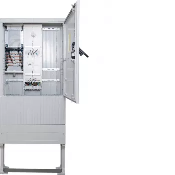 Hager meteraansluitzuil kunststof IP44 100A 1 meterplaats grijs