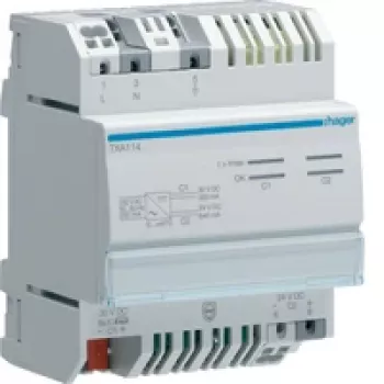 Hager TXA114 KNX ruimtetemperatuursensor -5 tot +45 °C IP20 wit
