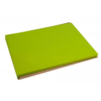 PROnappe wegwerp-tafelmat 400 x 300 mm kiwi-groen geëmbosseerd licht satijnpapier