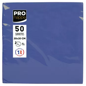 PROnappe servetten nachtblauw 2-laags 20,0 x 20,0 cm 50 stuks