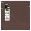 PROnappe servetten bruin 2-laags 20,0 x 20,0 cm 50 stuks