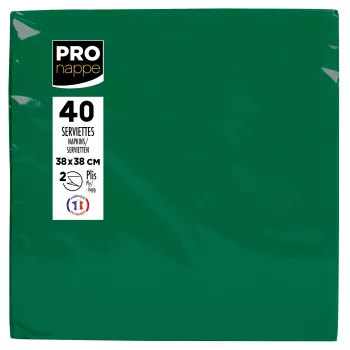 PROnappe servetten dennegroen 2-laags 19,0 x 19,0 cm 40-pack