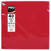 PROnappe rode papieren servetten 2-laags 19 x 19 cm 40-pack