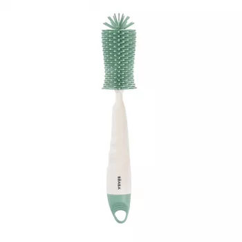 Beaba siliconen fles- en speenborstel Sage Green