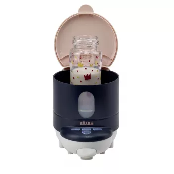 Beaba Bib'expresso 2-in-1 babyflessen- en voedselbereidingssysteem, nachtblauw