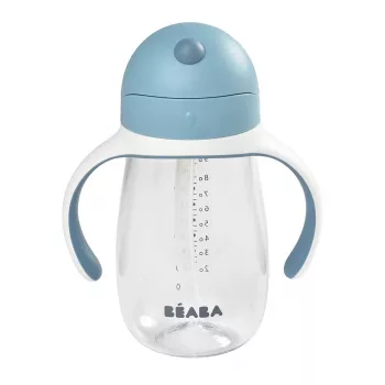 Beaba Niekapek Tritan 300 ml trainingsbeker blauw