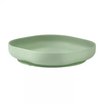 Beaba siliconen zuigbord sage green