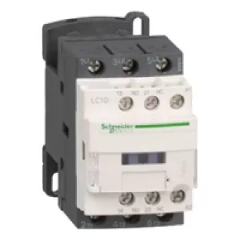 APC Schneider Electric LC1D12BD TeSys D contactor, 3P, 12A AC-3, 24V DC-spoel, 1NO+1NC hulpcontacten, schroefklemmen