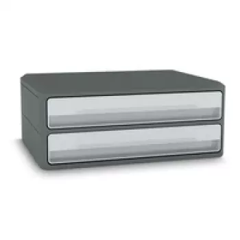 CEP Office Solution MoovUp ladebox lichtgrijs DIN A4 liggend met 2 laden