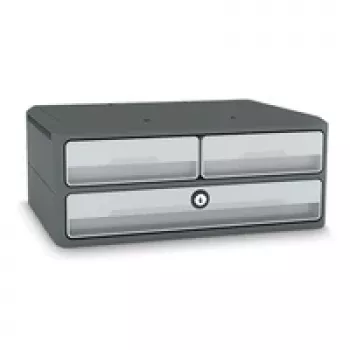 CEP Office Solution MoovUp ladeneenheid met slot lichtgrijs DIN A4 liggend DIN A5 liggend 3 laden