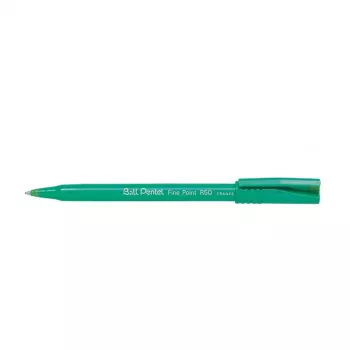 Pentel R50 intrekbare rollerbalpen - groen - 0,8 mm - voor links- en rechtshandigen