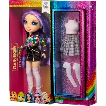 MGA Rainbow High Violet Willow fashionpop met 2 outfits en accessoires