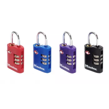 Master Lock 2-pack TSA-cijferhangsloten, diverse kleuren