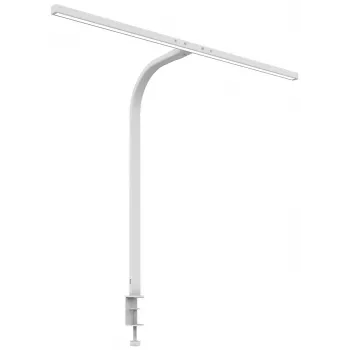 Unilux Strata LED bureaulamp met klembevestiging, dimbaar, wit