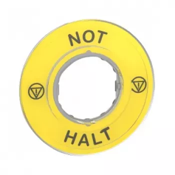 APC ZBY9220 noodstop-legendaplaatje - geel, 60mm, rond