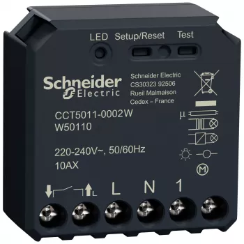 Schneider Electric Wiser CCT5011-0002W Schakelactuator, 1-voudig, inbouwmontage