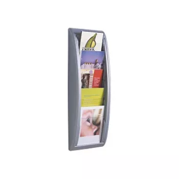 PAPERFLOW wandfolderhouder A5 5 vakken aluminium