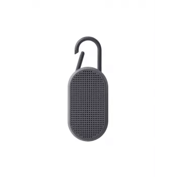 Lexon Mino T waterdichte speaker met standaard en karabijnhaak grijs LA124G