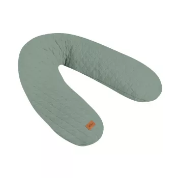 Beaba Big Flopsy voedings- en zwangerschapskussen Fleur de Coton saliegroen