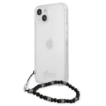 Guess GUHCP13MKPSBK iPhone 13 / 14 / 15 6,1 inch transparante hardcase Black Pearl