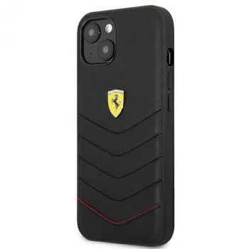 Ferrari FEHCP13SRQUK iPhone 13 Mini 5,4 inch zwarte hardcase Off Track Quilted