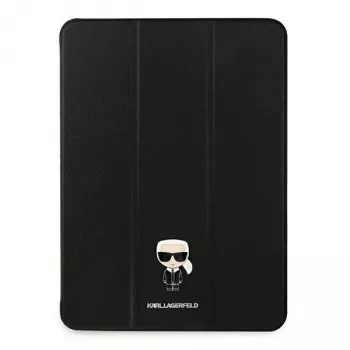 Karl Lagerfeld KLFC11OKMK book cover voor iPad Pro 11 inch (2021) - zwart Saffiano Karl Iconic