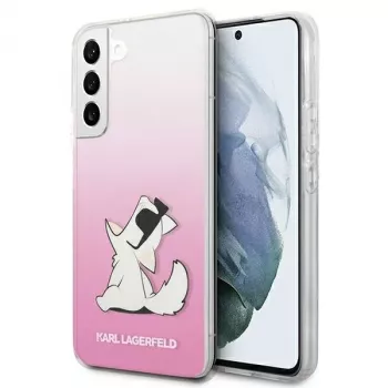 Karl Lagerfeld KLHCS22MCFNRCPI hardcase voor Samsung Galaxy S22+ / S906 - roze Choupette Eat