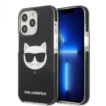 Karl Lagerfeld KLHCP13XTPECK hardcase voor iPhone 13 Pro Max 6,7 inch zwart Choupette Head