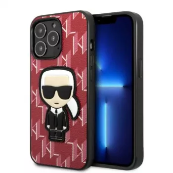 Karl Lagerfeld Ikonik Patch Hard Case voor iPhone 13 Pro Max 6,7 inch rood