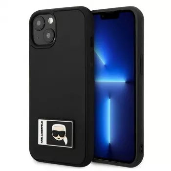 Karl Lagerfeld KLHCP13S3DKPK Ikonik Patch hardcase voor iPhone 13 mini, zwart