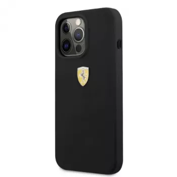 Ferrari FESSIHMP13XBK iPhone 13 Pro Max 6,7 inch zwarte hardcase silicone MagSafe