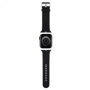 Karl Lagerfeld 3D Rubber Karl Head watch strap voor Apple Watch 42/44/45/49mm zwart