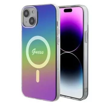 Guess IML Iridescent MagSafe Case voor iPhone 15 (iridescent)