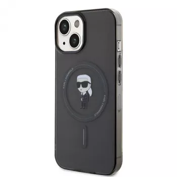 Karl Lagerfeld Ikonik hardcase MagSafe voor iPhone 13/14/15 6,1 inch zwart