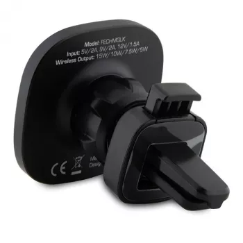 Ferrari 15W draadloze inductieve autolader houder FECHMGLK voor luchtrooster, zwart, MagSafe
