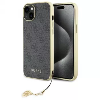 Guess GUHCP15MGF4GGR iPhone 15 Plus/14 Plus 6,7 inch grijs hardcase 4G Charms Collection