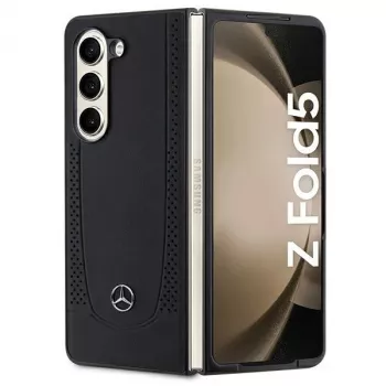 Mercedes-Benz MEHCZFD5ARMBK Urban leren hardcase voor Samsung Galaxy Z Fold5 - zwart