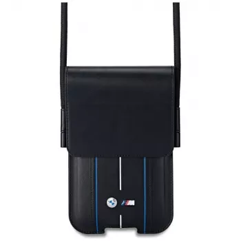 BMW telefoontasje Blue Stripes zwart