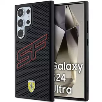 Ferrari FEHCS24LPINK S24 Ultra S928 zwart hardcase Big SF Perforated