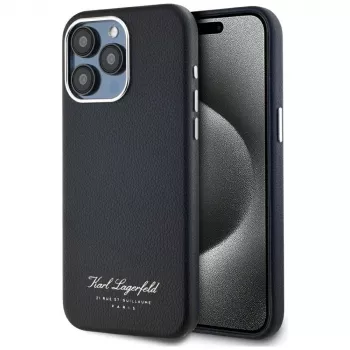Karl Lagerfeld Hotel RSG case voor Apple iPhone 15 Pro, zwart