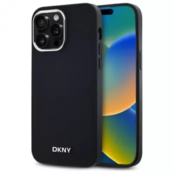 DKNY DKHMP14XPSCMCLK hardcase voor iPhone 14 Pro Max 6,7 inch zwart effen logo MagSafe
