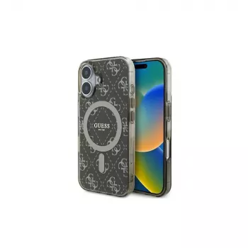 Guess GUHMP16MH4DTEW hardcase voor iPhone 16 Plus 6,7 inch bruin IML 4G-achtergrond MagSafe