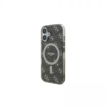 Guess GUHMP16MH4DTEW hardcase voor iPhone 16 Plus 6,7 inch bruin IML 4G-achtergrond MagSafe