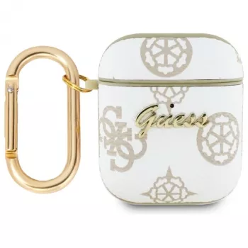 Guess GUA2PG4GPH AirPods 1/2 hoesje wit 4G haak