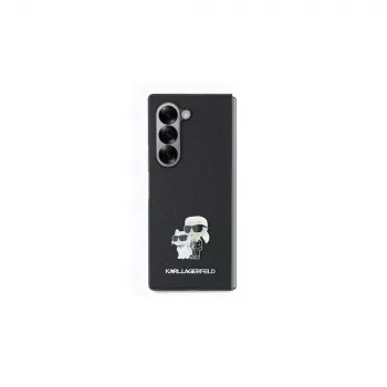 Karl Lagerfeld KLHCZFD6SAPKCNPK Saffiano Metal Pin Hard Case voor Samsung Galaxy Z Fold6 (F956) - zwart