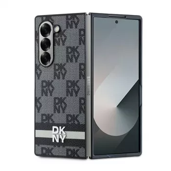 DKNY DKHCZFD6PCPTSSKZ chequered pattern printed stripes hard case voor Samsung Galaxy Z Fold 6 - zwart