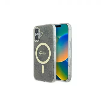 Guess GUHMP16MH4STW iPhone 16 Plus 6,7 inch bruine hardcase IML 4G MagSafe